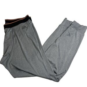 Real Tree Men Grey Compression Pant Joggers‎ L Hunting Outdoor Camping Comfort